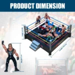 Mini WWE Wrestling Ring Toys With 12 figures Set - Image 3
