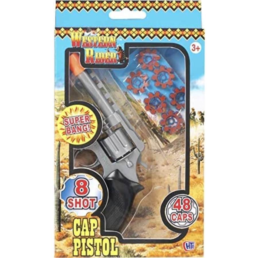 Pistol Toy Kids Cap Gun Plus 6 Ring Caps 48 Shots Pistol | SDMAX