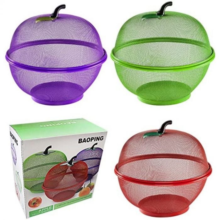 apple shaped fruit basket