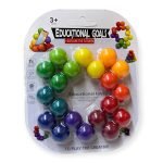 Stress Relief Puzzle beaded modeling ball Rainbow colored small size ball 2CM sdmax 5
