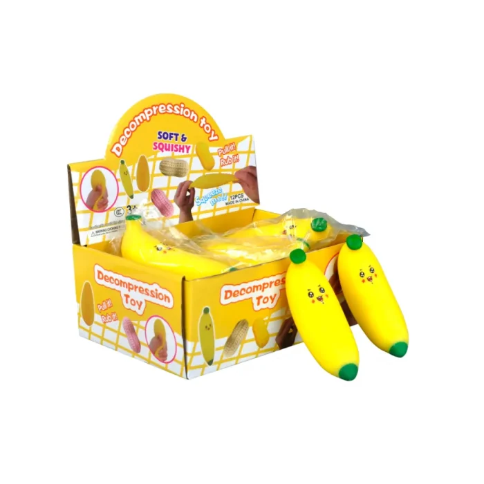 Stretchy Banana Filled Sand Super Squishy Fruit Toy
