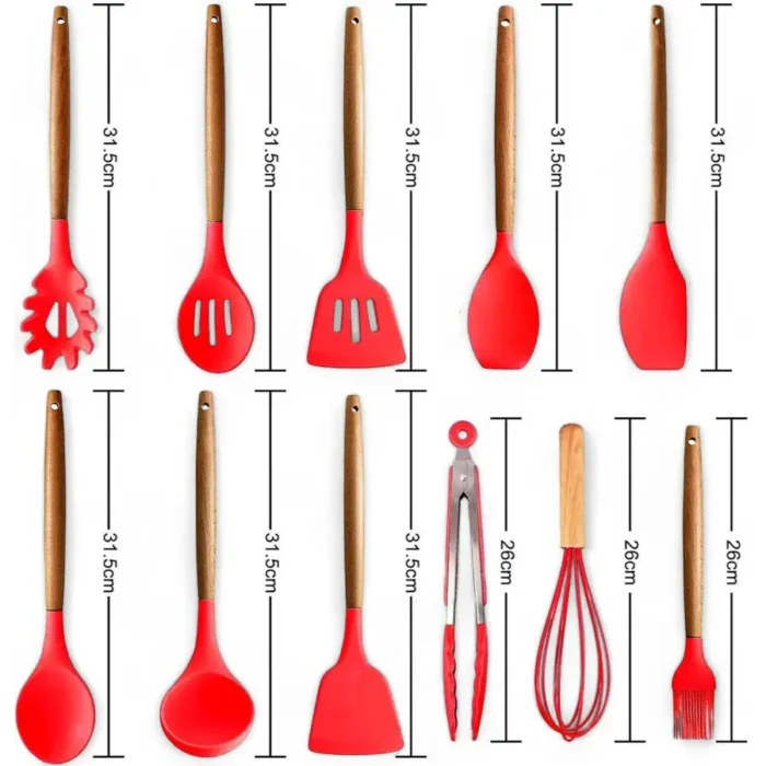 silicone cooking tools set 4