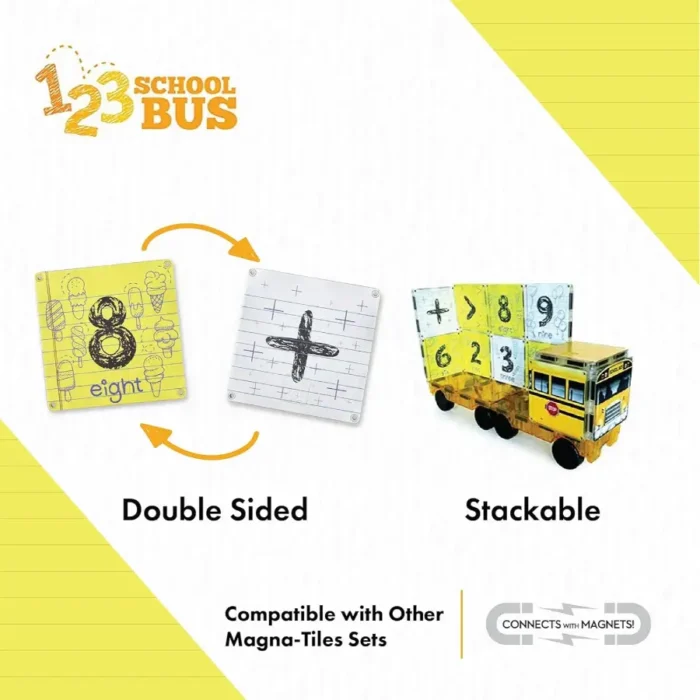 magna tiles school bus