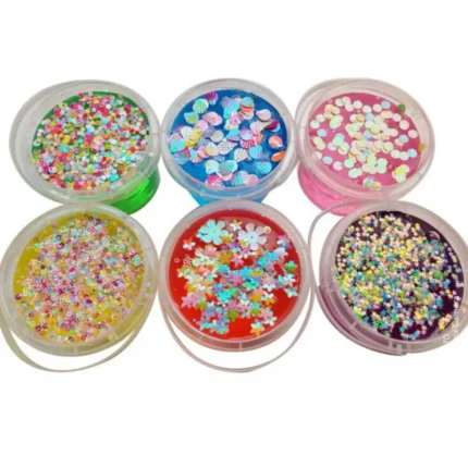 DIY-Art-Craft-Slime-Nail-Charms-with-Glitter