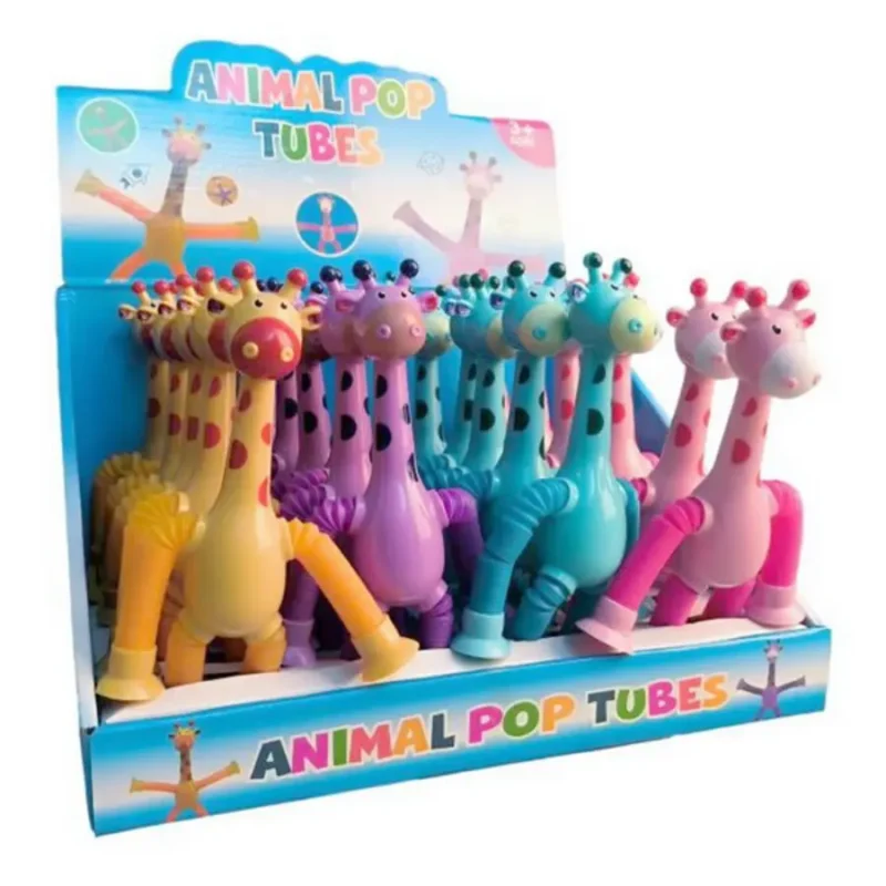 Giraffe Pop Tube Toy