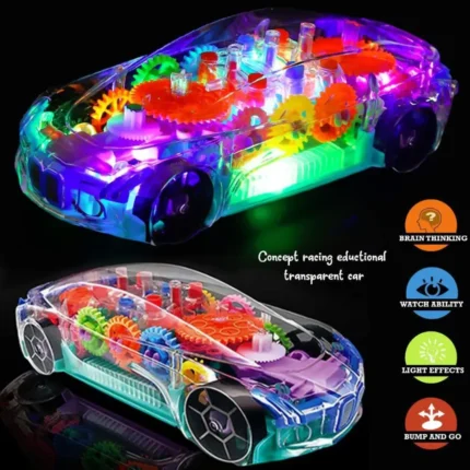 Colorful-LED-Music-Mechanical-Gear-Car.