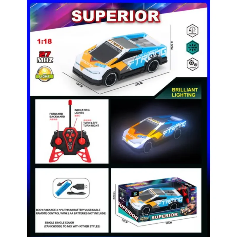 four-way light rc racing car