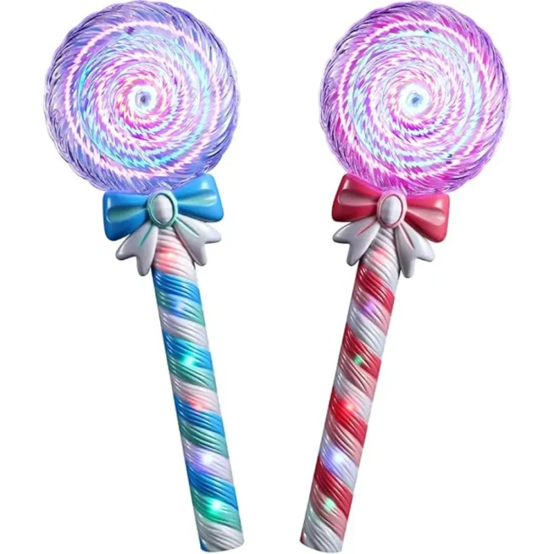 Light Up Spinning Lollipop Wand