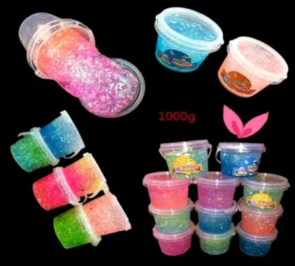 Glitter Crystal Slime Bucket