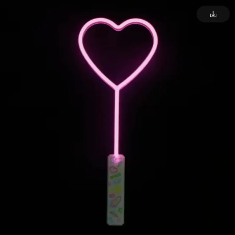 Flashing Light Up heart Wand