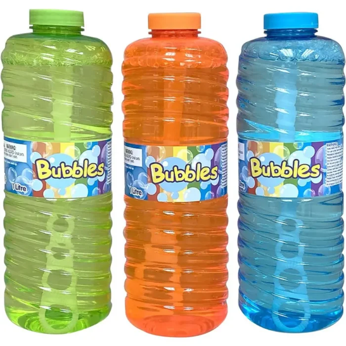 Colorful bubble solution,