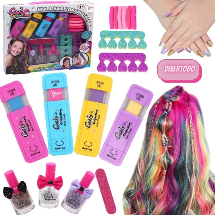 Kids pretend salon kit