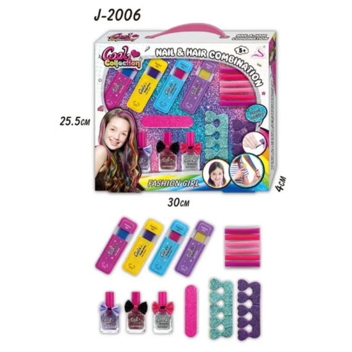 Kids Nail & Hair Care Set