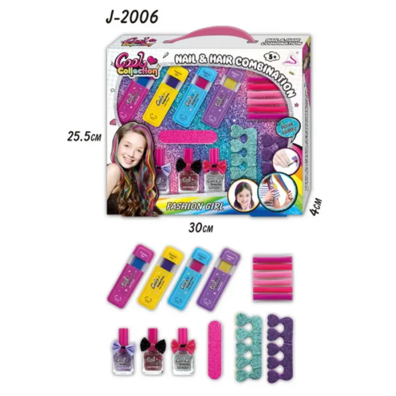 Kids Nail & Hair Care Set