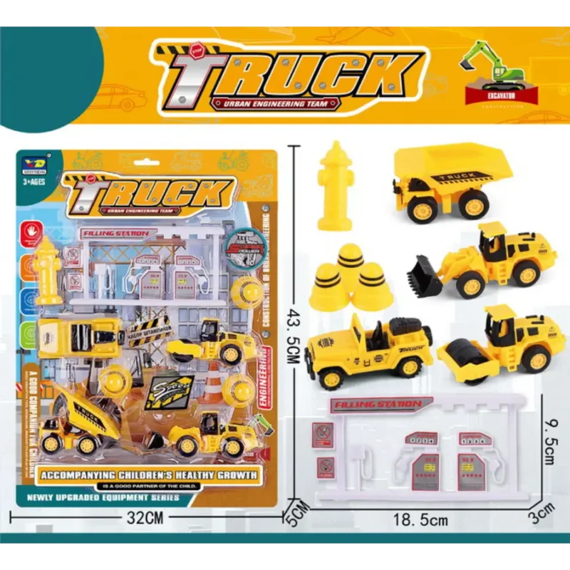 Construction Truck Toy Set