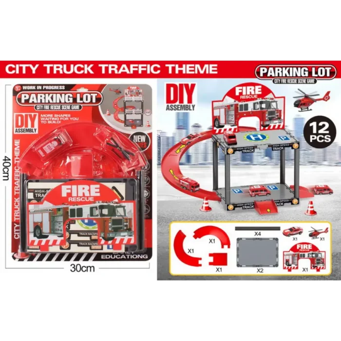 Plastic Kids Track Parking Lot Toy