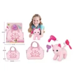 Pet plush toy set with bag toy only for girls