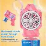 Electric Bubble Gun Machine for Kids – Automatic Bubble Blower Toy with Lights | SDMAX - Image 5