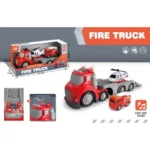 Fire Truck Toy with Lights, Siren & Movable Ladder – SDMAX
