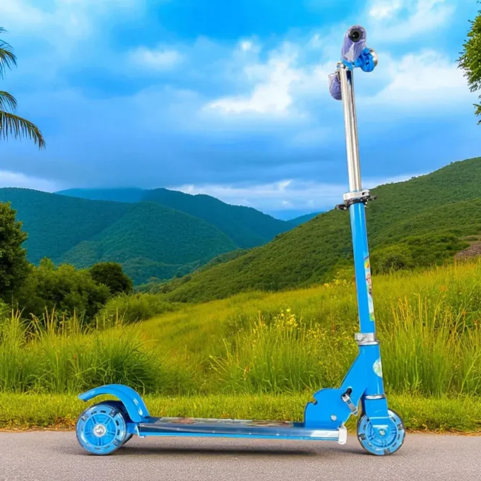 Kids 3 Wheel Foldable Scooter with Light & Sound – Safe & Fun Ride - SDMAX - Image 2