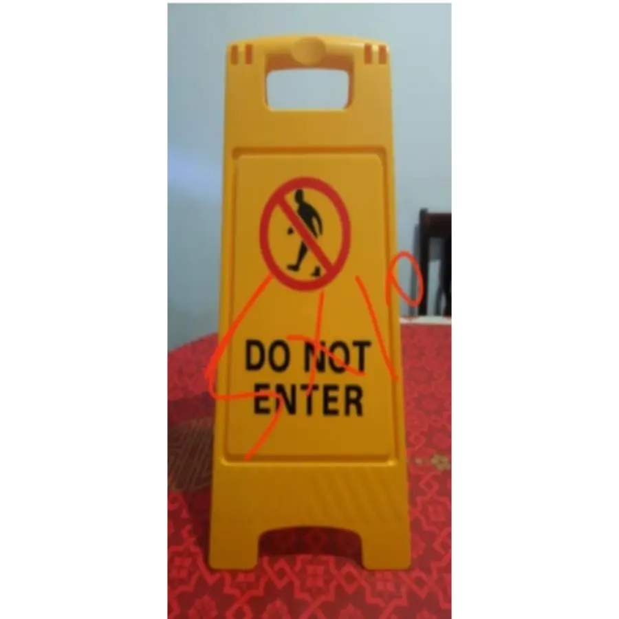NO Entry Caution Sign Board – High-Quality Safety Display
