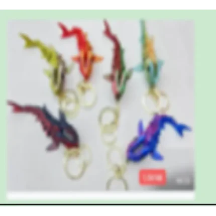 Beach Plastic Shark Keychain – Durable & Fun Key Toy