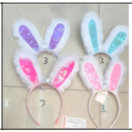 Soft Plush Rabbit Ears Headband – Adorable & Comfortable for Kids