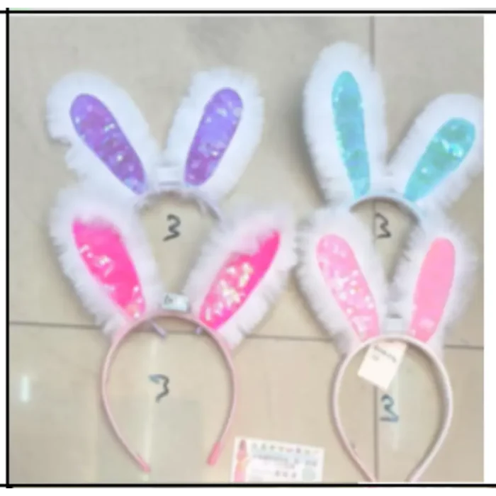 Soft Plush Rabbit Ears Headband – Adorable & Comfortable for Kids