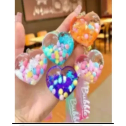Love Shaped Oil Keyring Bag – Fun & Cute Toy Accessory