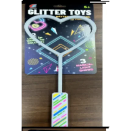 LED Light-Up Star Heart Wand – Magical Glow Toy for Kids