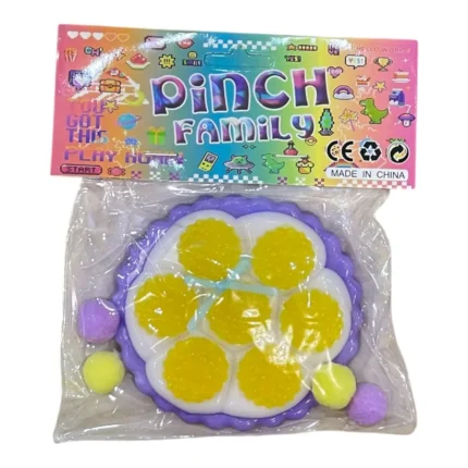 Cheese cake taba Squishy with pompom