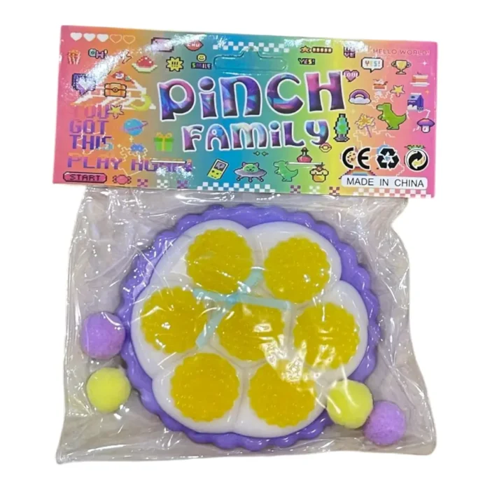 Cheese cake taba Squishy with pompom