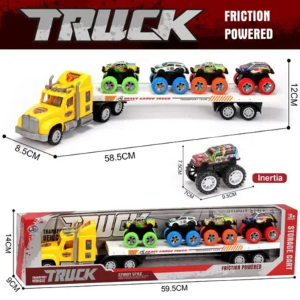 Friction Powered Heavy Cargo Transporter Truck