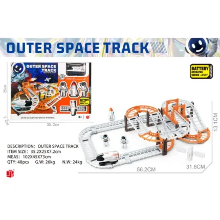 Outer Space track playset for toddler