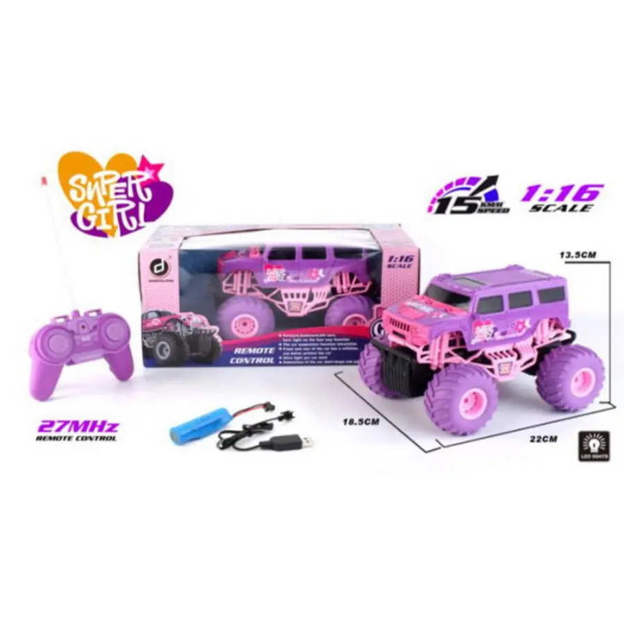 DH-8057GA PINK Super Girl RC Monster Truck