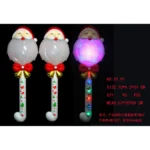 Light-Up Spinning Santa Claus Wand