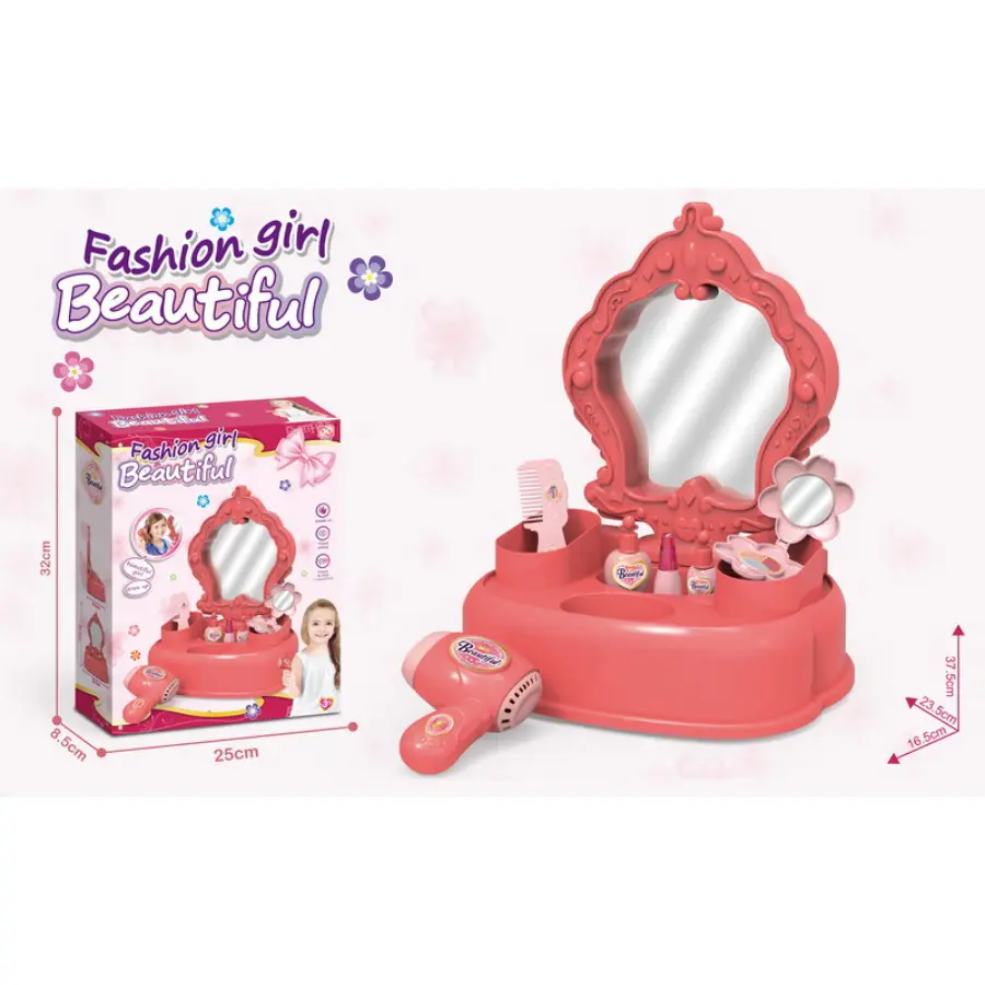 6611-1 (1) Pretend-Play Vanity & Makeup Set