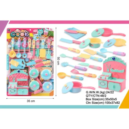 Kids Kitchen Play on Cart Toy