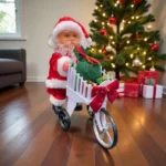 Santa Claus Pushing Gifts Cart