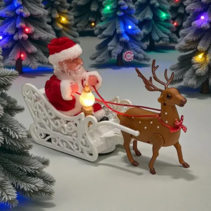 Musical Santa Claus sleigh