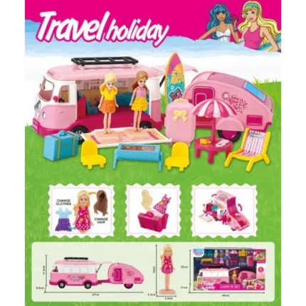 Barbie campervan doll playset