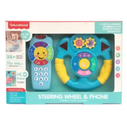 Kids Steering Wheel & Phone Learning Toy | SDMAX Toys Wholesaler