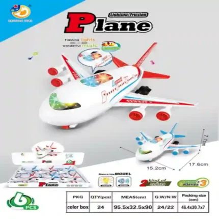 Light & Music Friction Airplane Toy | SDMAX Toys Wholesaler