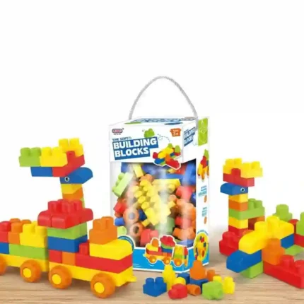 TPR Soft Building Blocks Toy Set – 80 PCS Educational Construction Blocks for Kids | SDMAX TOYS WHOLESALER