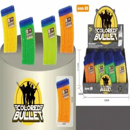6mm Colored BB Pellets for Toy Guns – 500 PCS Refill Pack | SDMAX TOYS WHOLESALER