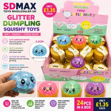 glitter dumpling squishies 1