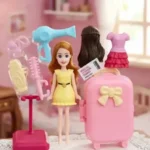 Fashion Travel Doll Playset with Suitcase