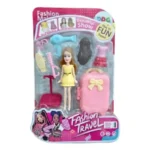 Fashion Travel Doll Playset with Suitcase