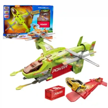 SDMAX Toys Street Convoy Multifunction Die-Cast Transport Aircraft Toy with Launcher Car, Lights, Music & Moving Wings – Wholesale