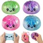 Cute Glitter Squishy Stress Ball Toy – Soft Squeeze Sensory Ball for Kids | SDMAX Toys Wholesaler